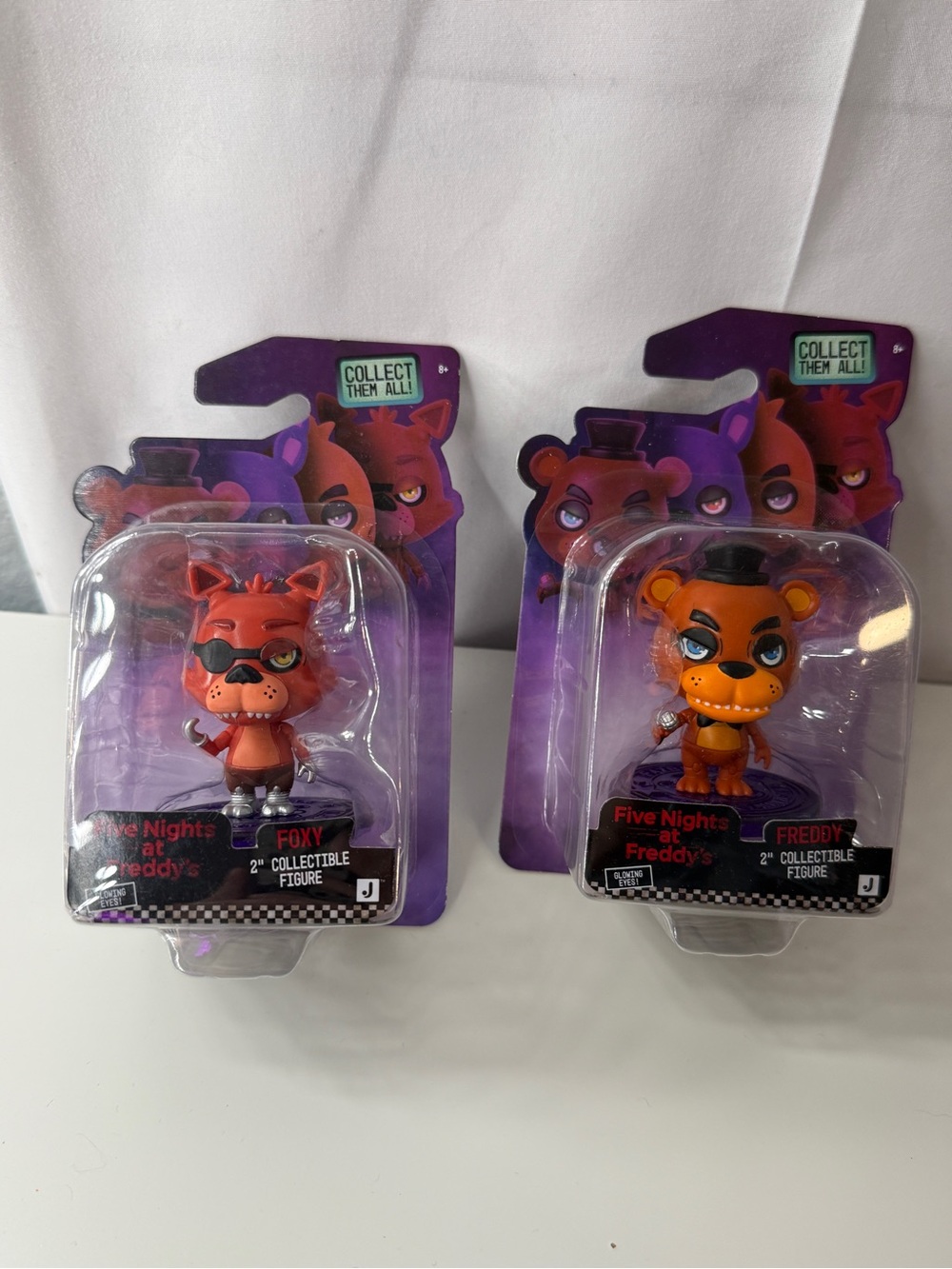 Five Nights at Freddy's Foxy & Freddy 2" Collectible Figures (2 Pack)